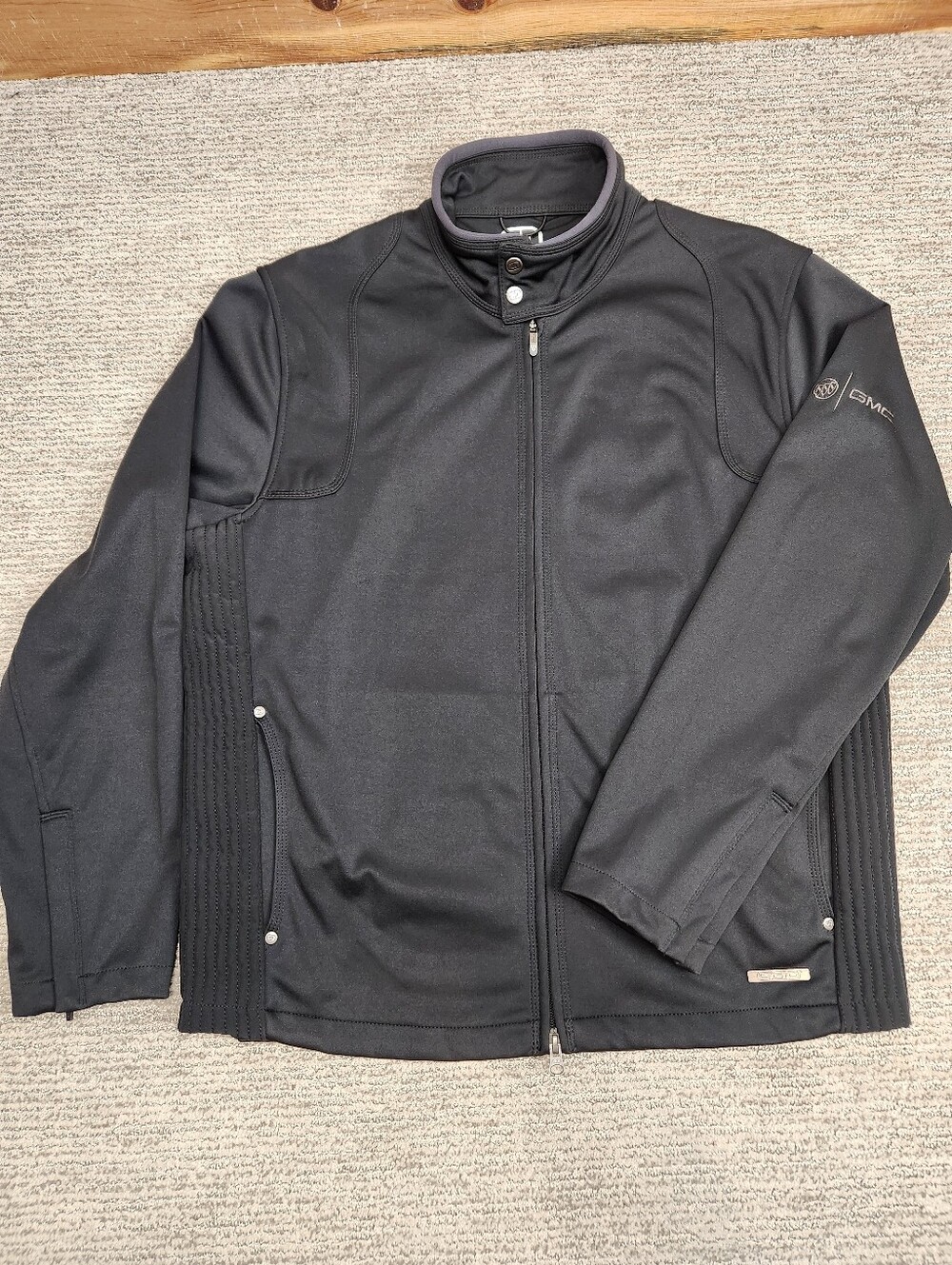 Ogio Soft Shell Jacket Mens Large Black Buick GMC Logo Full Zip Mid-Weight